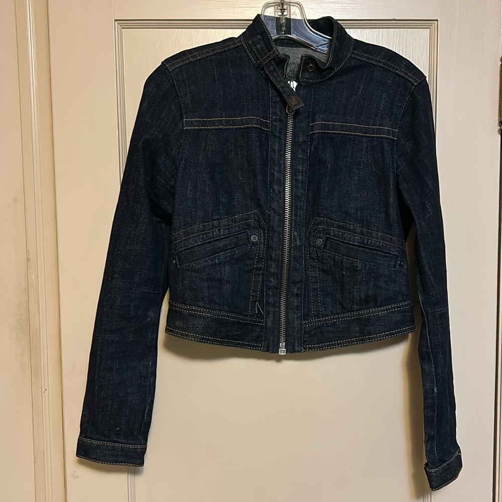 GAP Dark blue bomber jean jacket